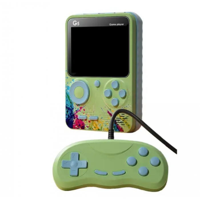 Ігрова консоль приставка з додатковим джойстиком dendy SEGA G5 500 в 1 Зелена, фото 1