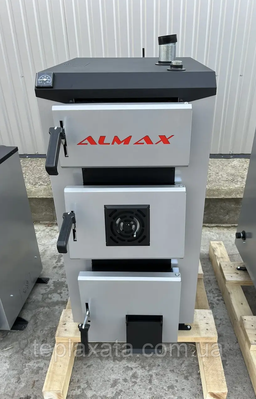 Твердопаливний котел тривалого горіння Almax (Алмакс) class B 20 кВт з автоматикою