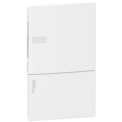 Щит вбудований 4 модулі білий пластик Schneider Electric Resi9 Mini Pragma (MIP22104), фото 1
