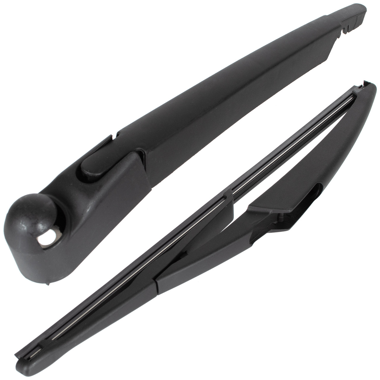 Mini Cooper R50/R53 (01-06) задній двірник у зборі (щітка + тримач) з отвором під форсунку!, Міні Купер, фото 1