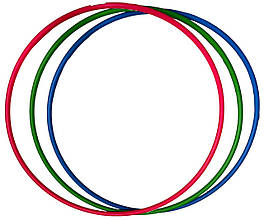 Обруч для гімнастики, діаметр 89 см, Україна