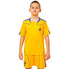 Комплект футбольної форми футболка, шорти та гетри SP-Sport УКРАЇНА 1006-12Y-ETM1720 XS-XL жовтий, фото 2