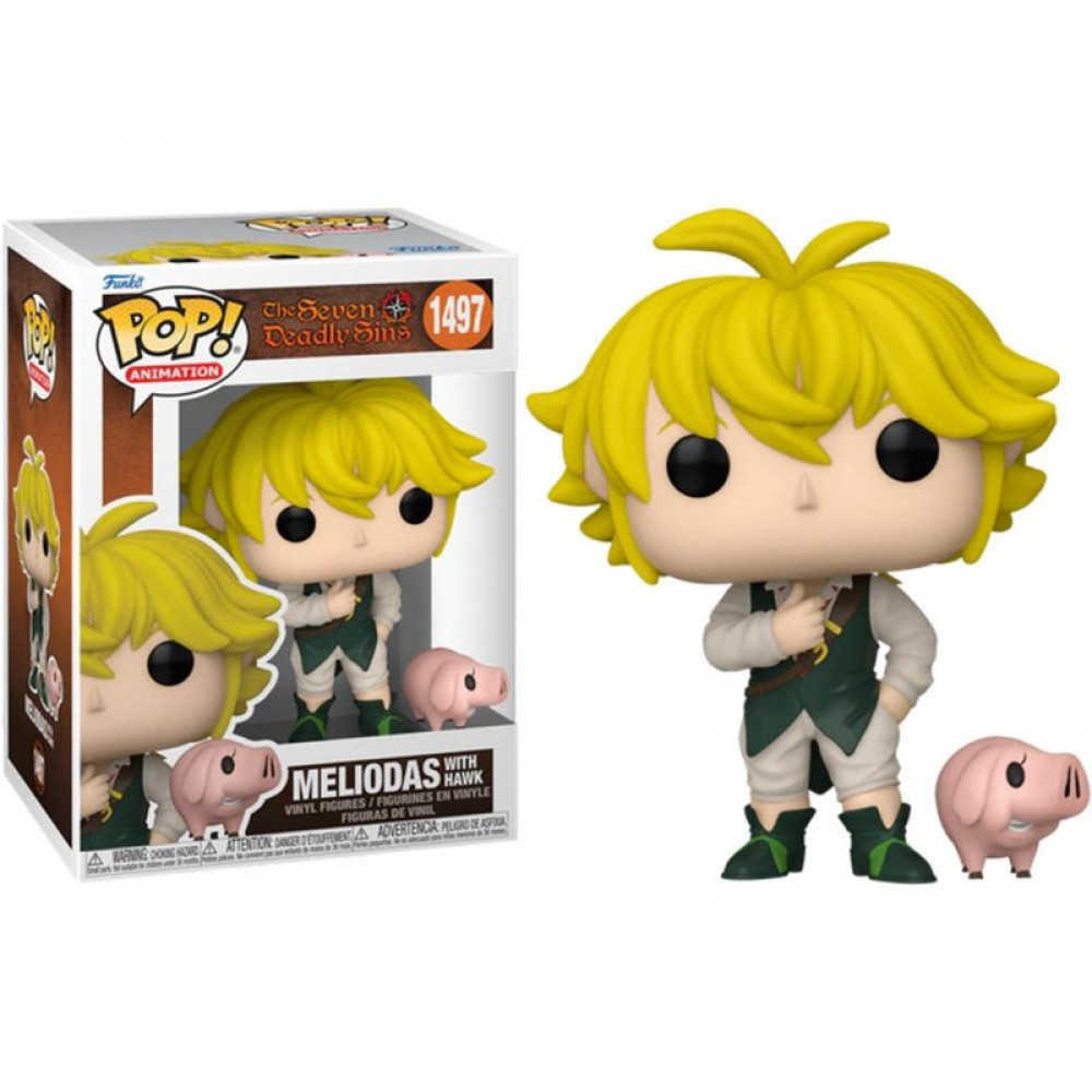 Фігурка FUNKO POP SEVEN DEADLY SINS - MELIODAS WITH HAWK
