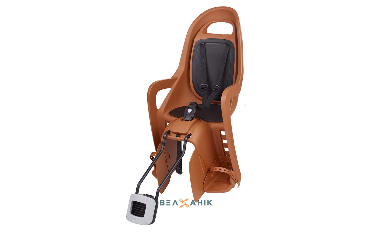 Крісло дитяче заднє POLISPORT Groovy Maxi FF 29/quot; на підсідельну трубу коричневе