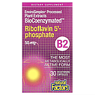 Natural Factors, BioCoenzymated, вітамін B2, рибофлавін 5'-фосфат, 50 мг, 30 вегетаріанських капсул