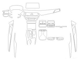 Комплект викройок для салону BMW 6 SERIES GRAN TURISMO 2023