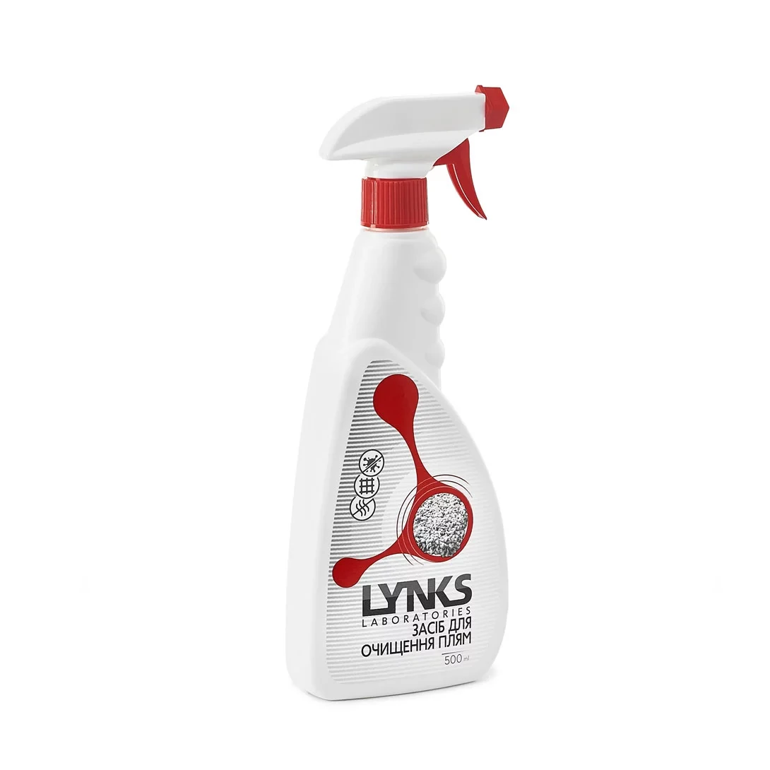 Засіб для очищення плям Lynks (одяг, килими, мякі меблі), 500мл