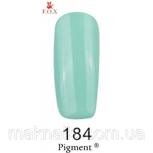 Гель-лак F. O. X. Pigment №184 м'ятний , емаль 6 ml