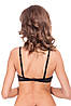 Однотонний бюстгальтер з ефектом push-up чорний  Leilieve 4615, фото 6