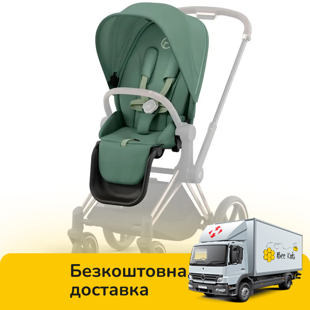 Чохол тканинний для прогулянкового блоку Cybex Priam Leaf Green, фото 1