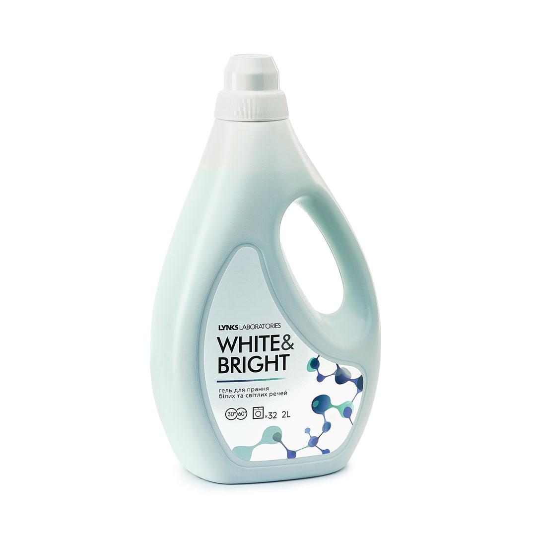 Засіб для прання білих та світлих речей White, 2л, фото 1