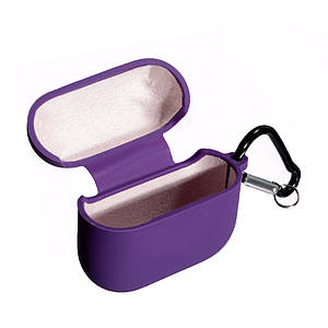 Чехол Silicone Case for Air Pods (with fibra) для AirPods Pro 2 Dark Violet