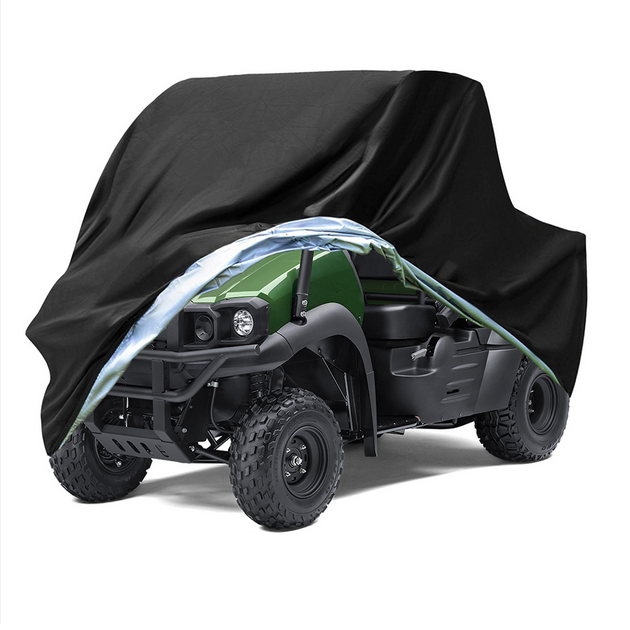 Чохол двосторонній на UTV ATV Logic чорно-сріблястий XXXL (318x163x178см) POK-05, фото 1
