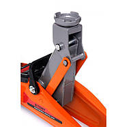 Гідравлічний домкрат з нижнім підхопленням 2 т, 130-300 мм Kraft Dele KD1377 підкатний домкрат, фото 10