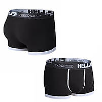Набір чоловічих трусів боксерів PB-3199 Black/Turmeric/Light gray з 3 шт 2XL 10 шт., фото 5