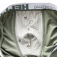 Набір чоловічих трусів боксерів Lesko PB-3199 3XL Light gray/Green/Coral/Black з 4 шт 4 шт 4 шт, фото 5