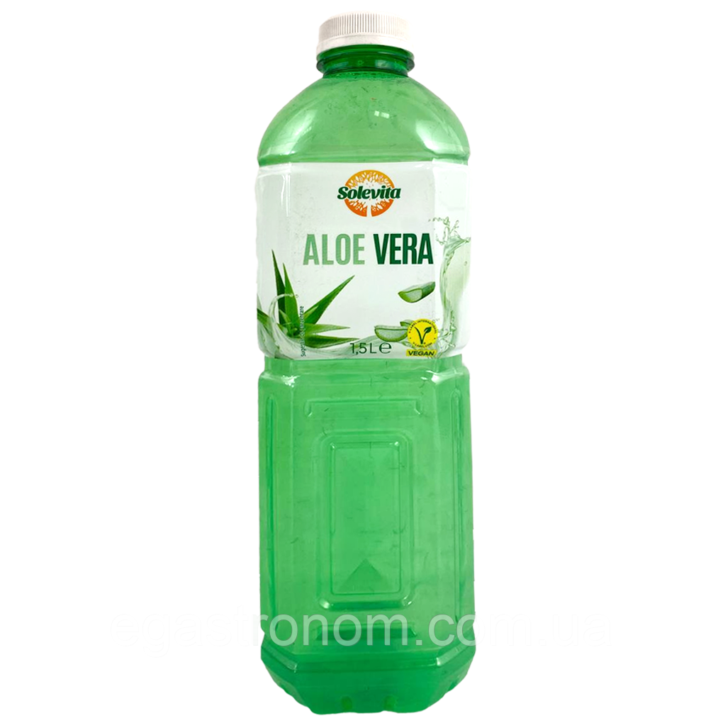 Напій з алое вера Солевіта Solevita aloe vera 1,5L 6шт/ящ (Код: 00-00016484), фото 1