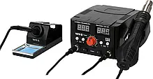 Паяльна станція 2-в-1 750 Вт Hot Air YATO YT-82458 з контролем температури, фото 5