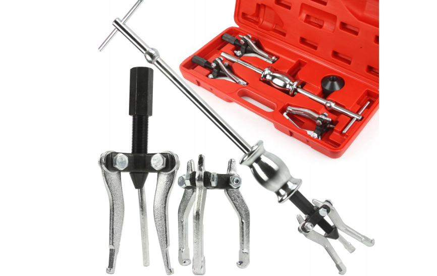 Знімач внутрішніх та зовнішніх підшипників маточини (ступиці) 3 шт 15-80 мм Mar-Рol у кейсі, фото 1