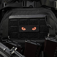 M-Tac нашивка Cat Eyes Laser Cut Black/Red/GID, фото 9