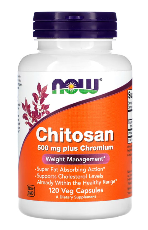 Хітозан NOW Foods Chitosan 500 мг 120 капс США