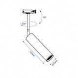 Трековий світильник під лампу GU10 Feron ML330 чорний, фото 3