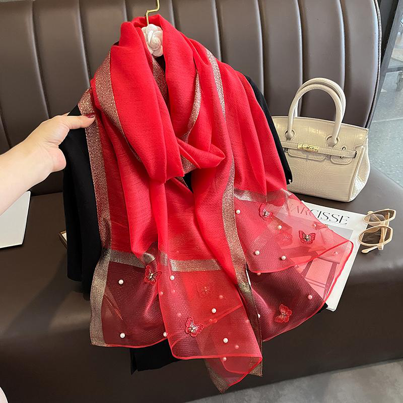 Легкий святковий шарф "Перлина" 125011, фото 1