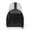 Сумка для перенесення котів та собак 44x23x27 см CosmoPet CP-10M (5 люверсів) Black, фото 6