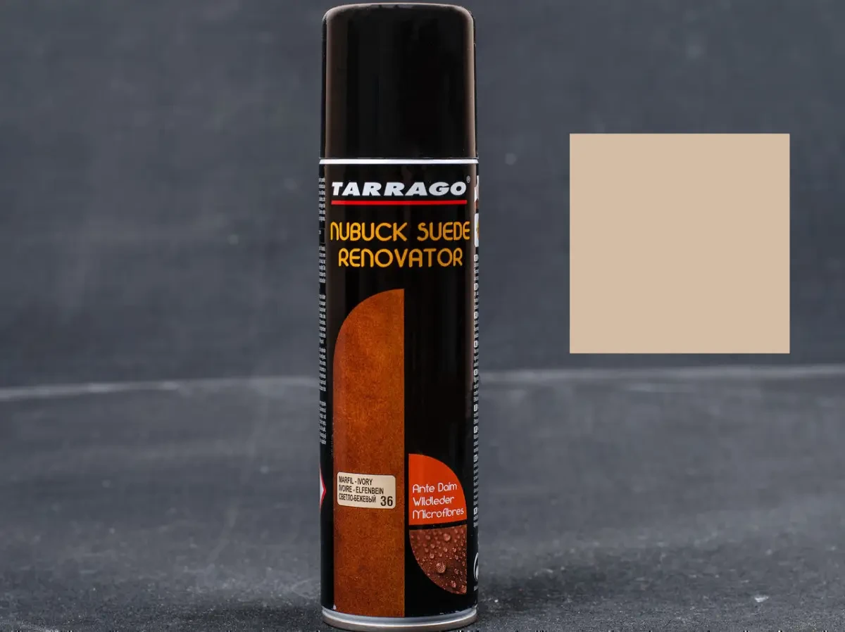 Відновлююча аерозоль-фарба кол.слонова-кістка Tarrago Nubuck Suede Renovator, 250 мл, (33)