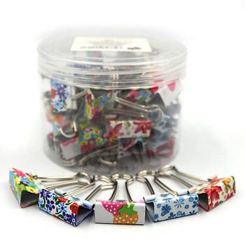 Біндер 25мм "Квіти", у банку PVC 5387-25 G-Rich