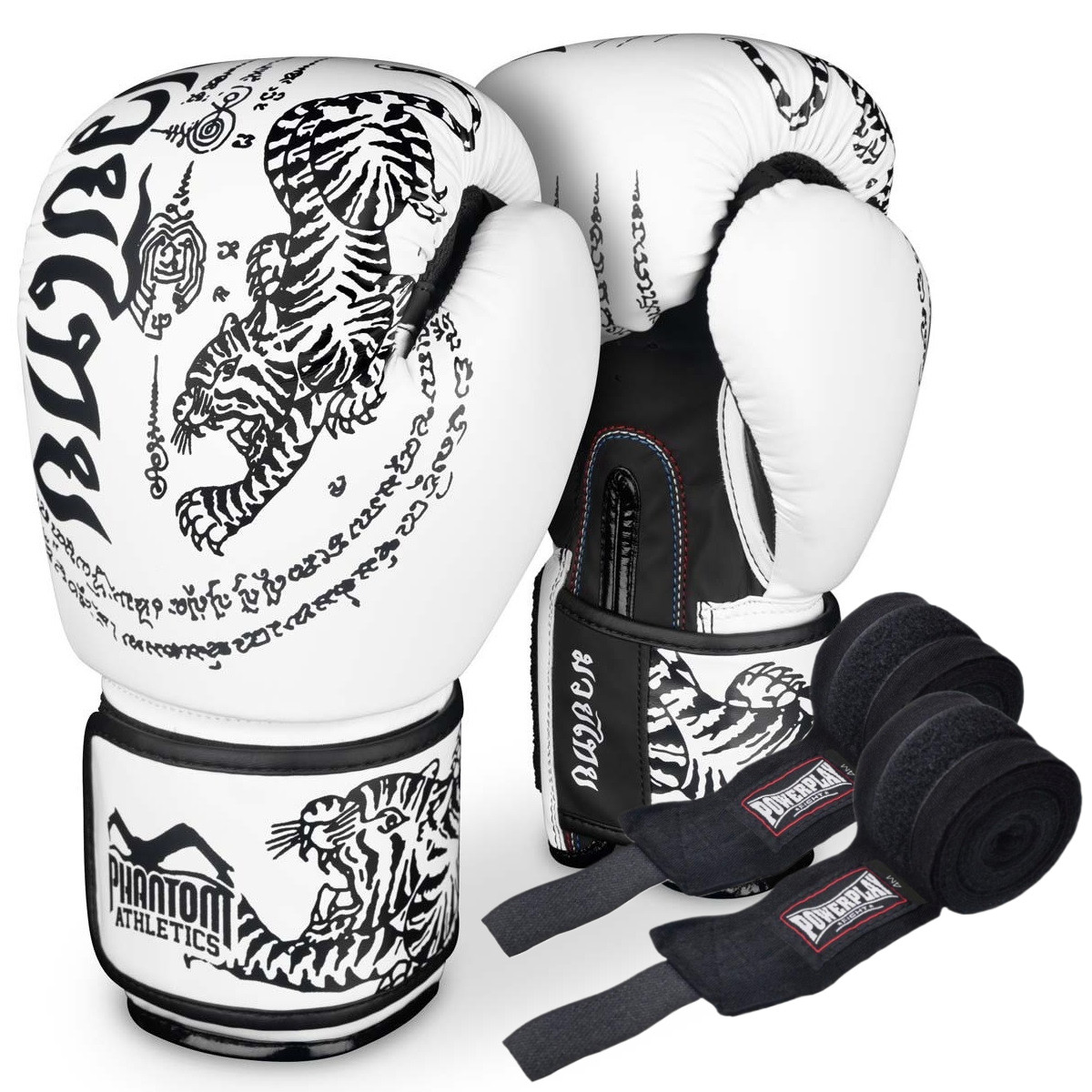 Боксерські рукавиці Phantom Muay Thai White 14 унцій (капа в подарунок), фото 1