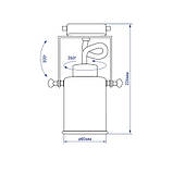 Трековий світильник під лампу Е27 Feron AL157 білий, фото 7