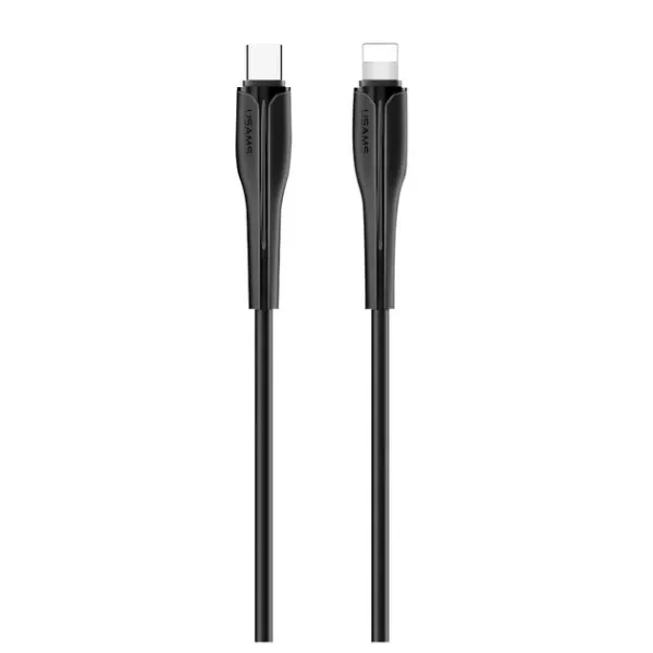 Дата-кабель USAMS US-SJ405 USB Type-C (тато) - Lightning (тато), 1 м Black (SJ405USB01)