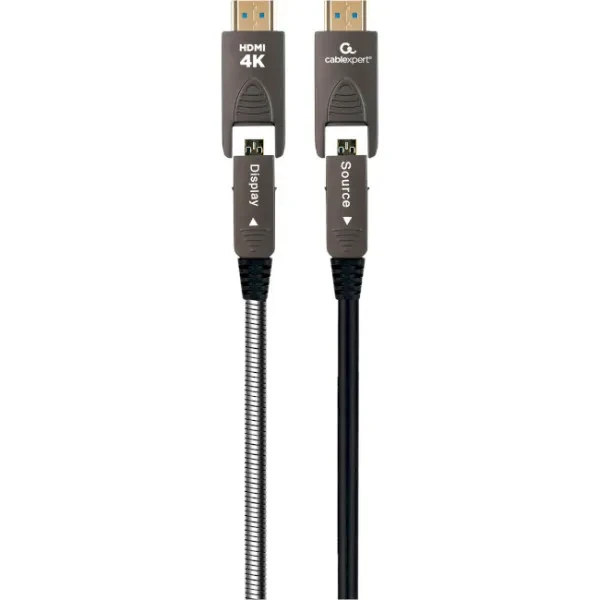 Відео-кабель Cablexpert Armored Series (CCAP-HDMIDD-AOC-30M) HDMI (тато) - HDMI (тато) 30m Black