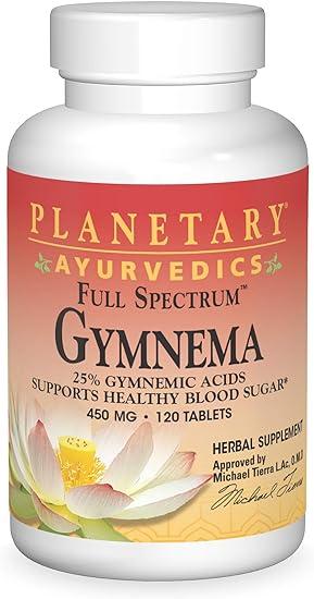 Planetary Herbals, Ayurvedics (аюрведа), Full Spectrum, джимнема, 450 мг, 120 таблеток