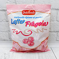 Карамель Dolciando Latte Fragola зі смаком молока та полуниці 300г, Італія