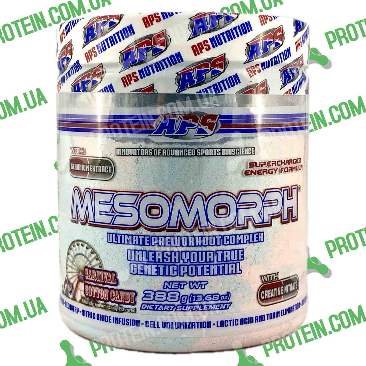 Передтренувальний Комплекс APS Mesomorph with DMAA 388 г (25 порцій) з Геранню Cotton Candy Цукрова Вата