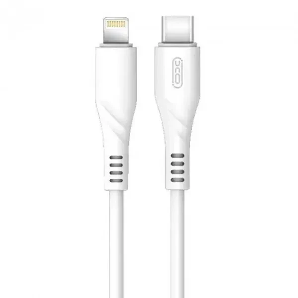 Дата-кабель XO NB123 Type-C (тато) - Lightning (тато) 1m White