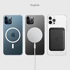 Панель для Apple iPhone 15 Pro Max прозора MagSafe захисна накладка з підтримкою MagSafe, фото 4