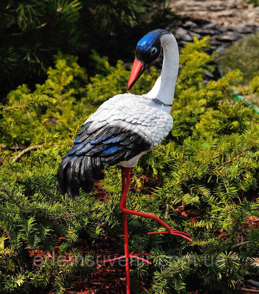 Садова фігура Журавушка на металевих лапах