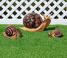 Садова фігура Равлик, Равлик середня і Равлик мала, садові фігури з полістоуну, садово-паркові  фігури