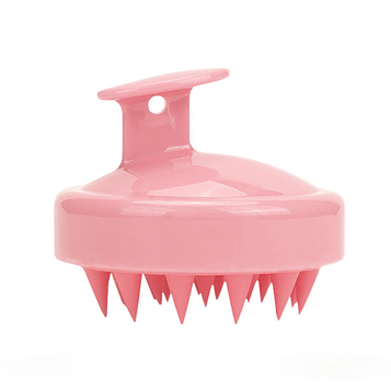 Щітка-масажер для миття шкіри голови полімерна із силіконовими зубцями Hots Professional Pretty Pink