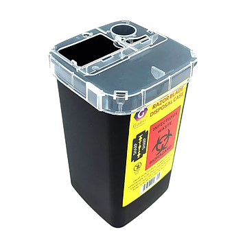 Контейнер для використаних лез Hots Professional Razor Blade Disposal Case Black (HP-401015)