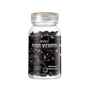 Вітамінні капсули для волосся Sevich Hair Vitamin з олією Кукуї й Алое Вера для темного волосся й захисту від