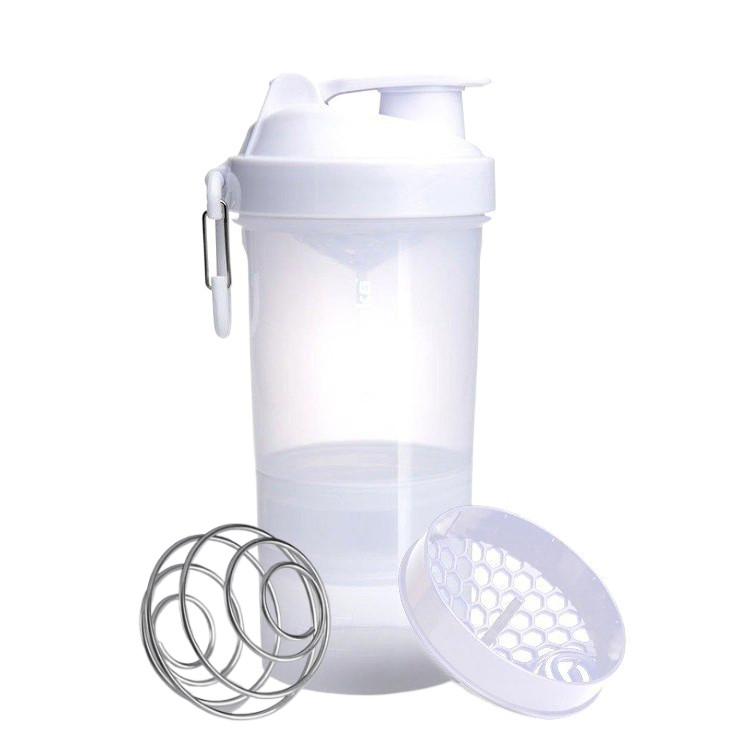 Шейкер спортивний SmartShake Original2GO 600ml Pure White, фото 1