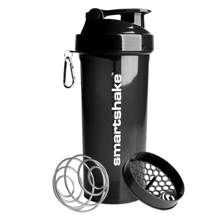 Шейкер спортивний Smartshake Lite 1000ml Glossy-Black, фото 1