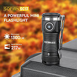 Ручний ліхтар Sofirn SC13 + АКБ 1100 мАг | авіаційний алюміній | Type-C | IP68, фото 2