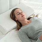 Ортопедична подушка з ефектом пам'яті 50х10х30см, TV50092 + З'ємний чохол / Анатомічна подушка з пам'яттю, фото 2