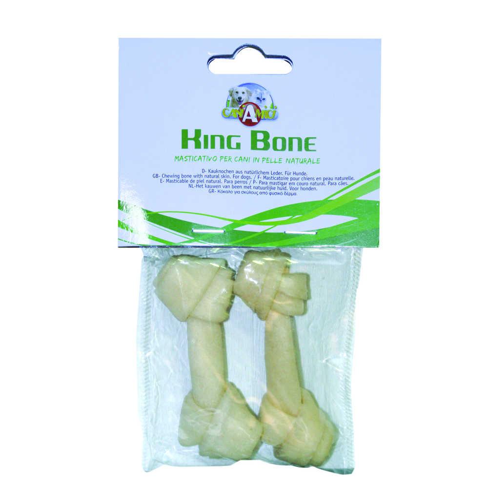 Ласощі для собак Кістка Буйвол жилована вузлова King Bone Buffalo, 7,5см, 20 гр, 2шт/уп C6003036