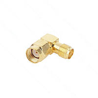 Перехідник штекер RP-SMA - гніздо RP-SMA, 90°